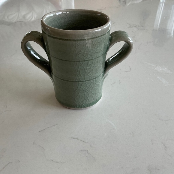 Glazed mug Simon Pearce double handle - Picture 1 of 3